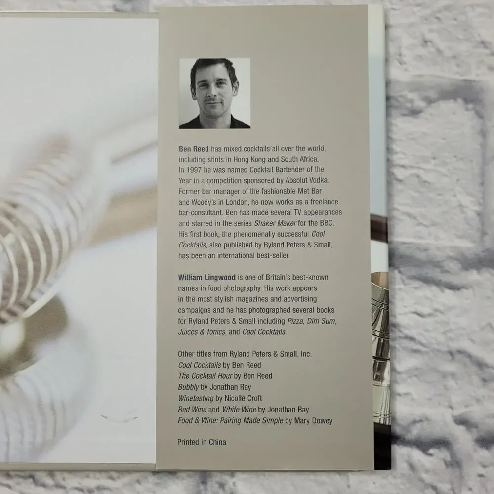 Martinis Recipe Book by Ben Reed
